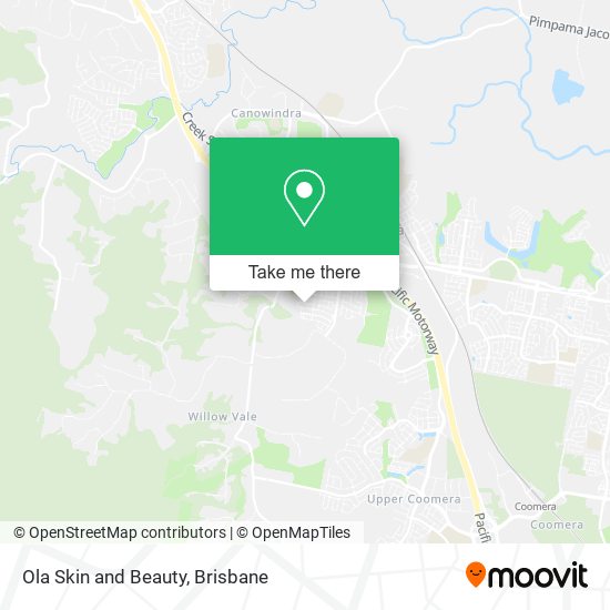Ola Skin and Beauty map