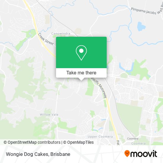 Wongie Dog Cakes map