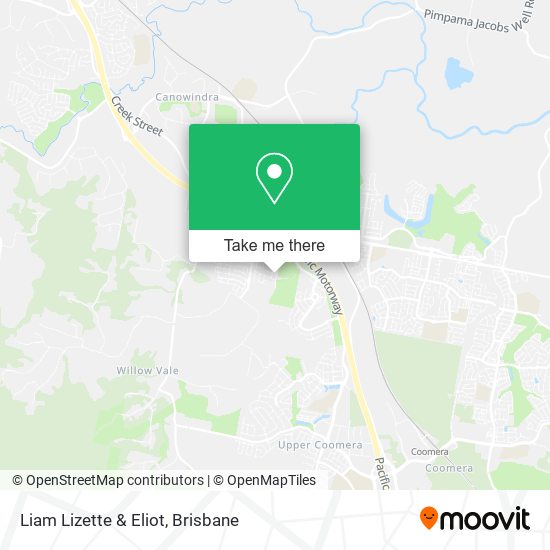 Liam Lizette & Eliot map
