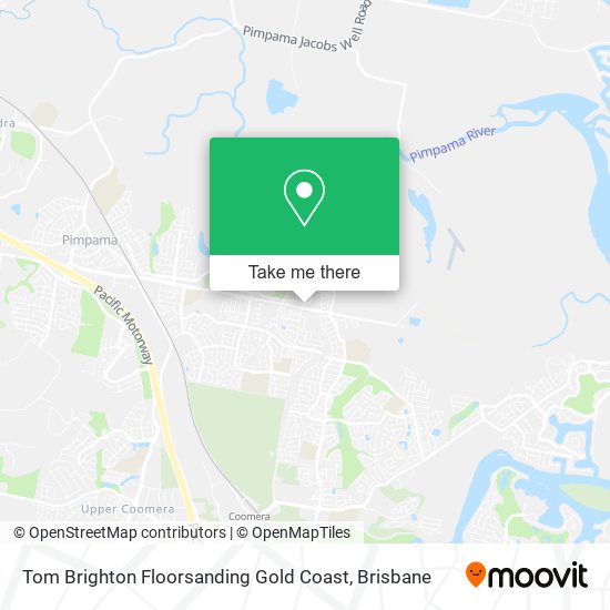 Tom Brighton Floorsanding Gold Coast map