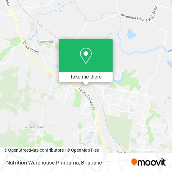 Nutrition Warehouse Pimpama map