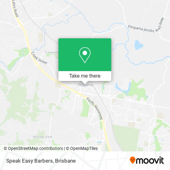 Speak Easy Barbers map