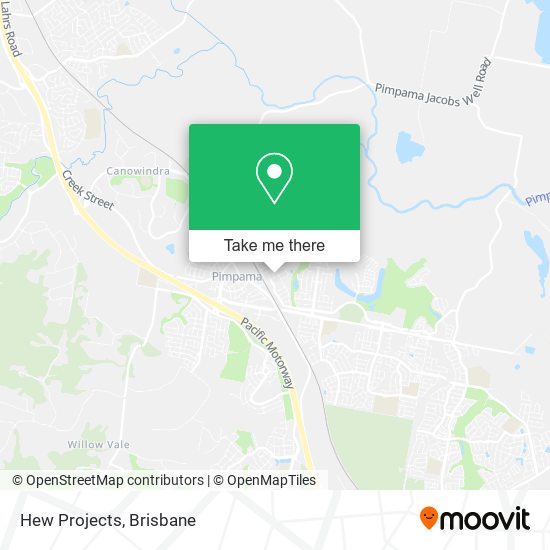 Hew Projects map