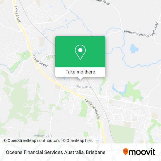 Oceans Financial Services Australia map