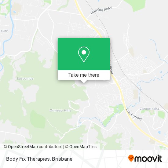 Body Fix Therapies map