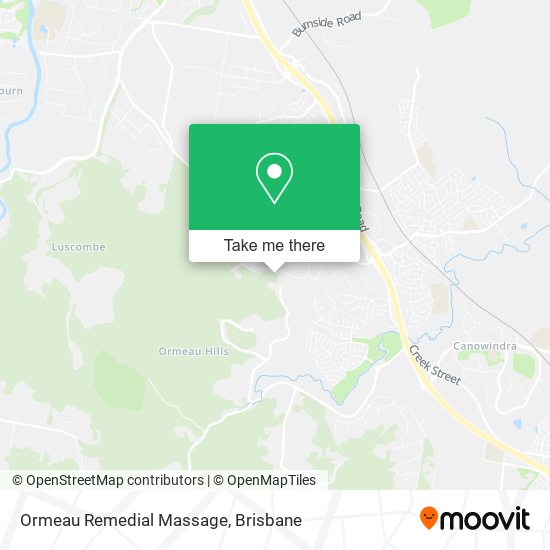 Ormeau Remedial Massage map