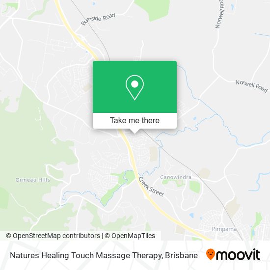 Natures Healing Touch Massage Therapy map