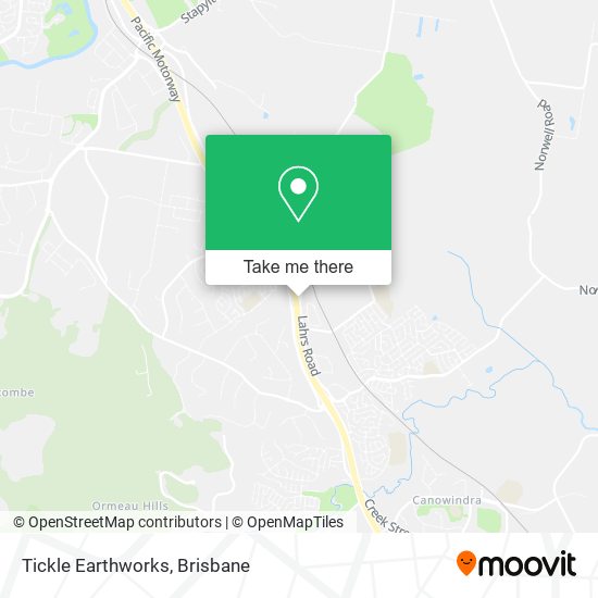 Tickle Earthworks map