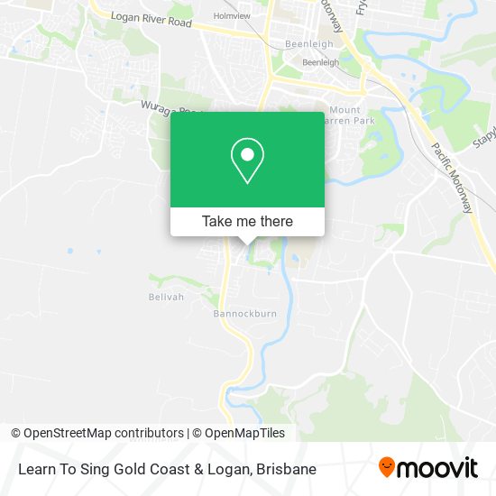 Learn To Sing Gold Coast & Logan map
