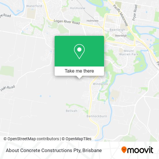 About Concrete Constructions Pty map