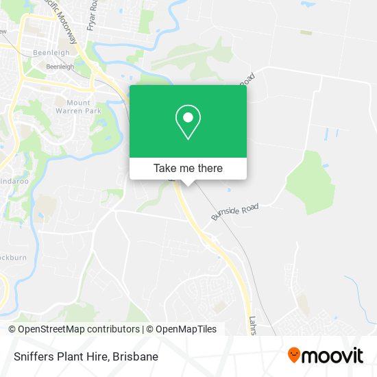 Sniffers Plant Hire map