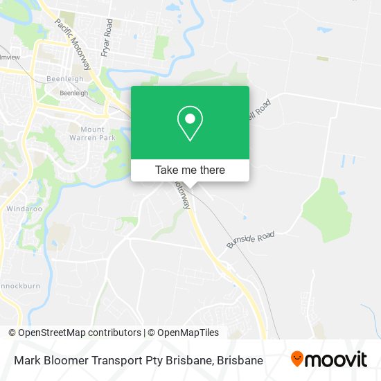 Mark Bloomer Transport Pty Brisbane map