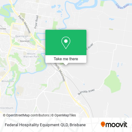Federal Hospitality Equipment QLD map