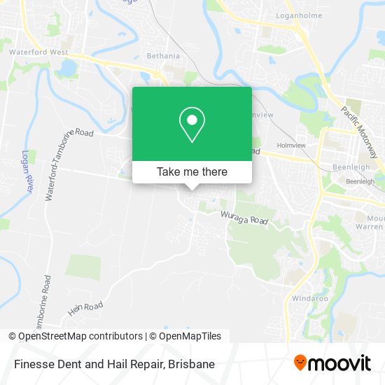 Finesse Dent and Hail Repair map
