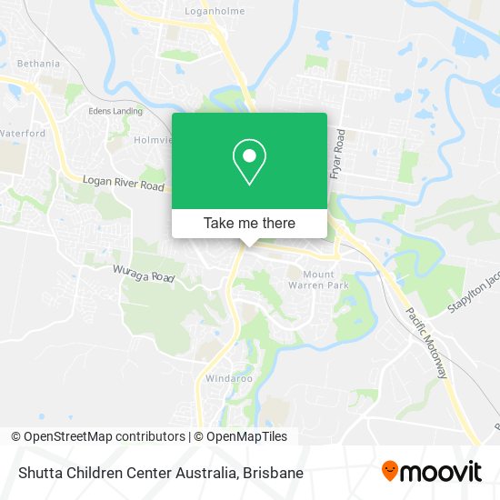 Mapa Shutta Children Center Australia