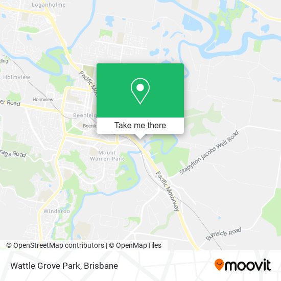 Mapa Wattle Grove Park