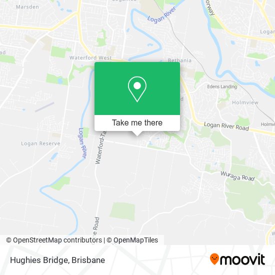 Hughies Bridge map