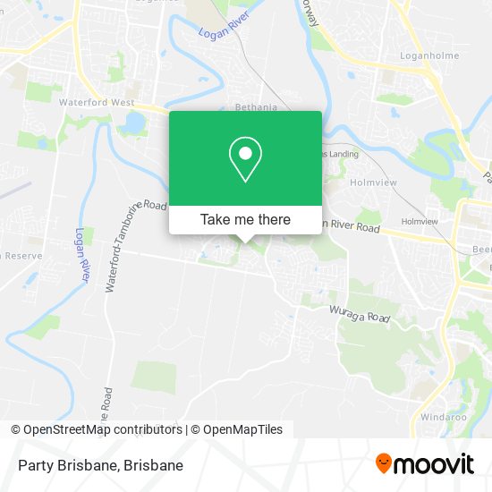 Party Brisbane map