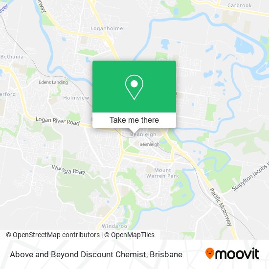 Mapa Above and Beyond Discount Chemist