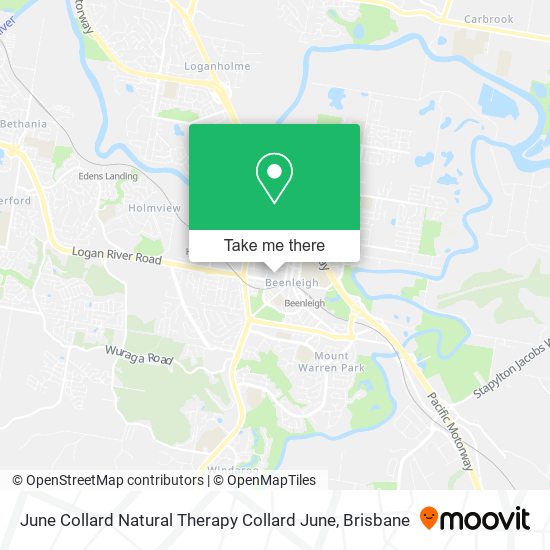 June Collard Natural Therapy Collard June map