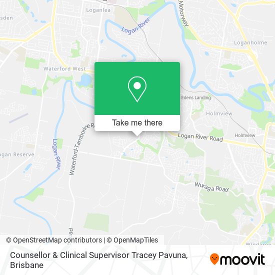 Counsellor & Clinical Supervisor Tracey Pavuna map