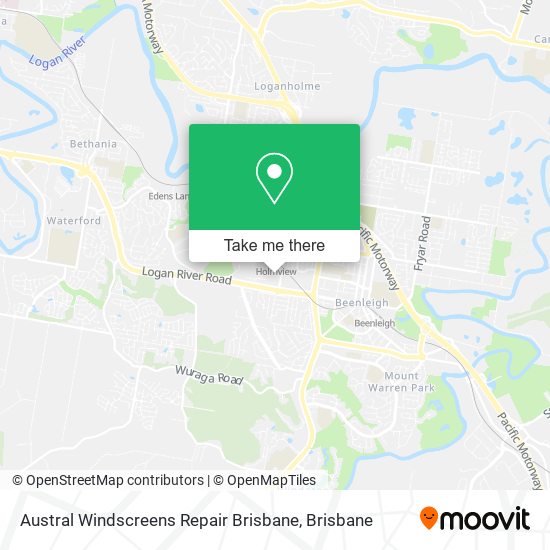 Austral Windscreens Repair Brisbane map