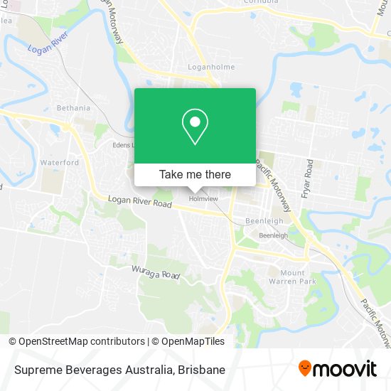 Supreme Beverages Australia map
