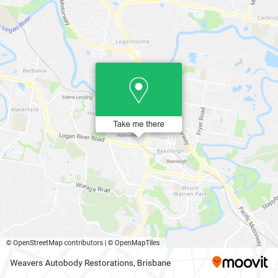 Weavers Autobody Restorations map