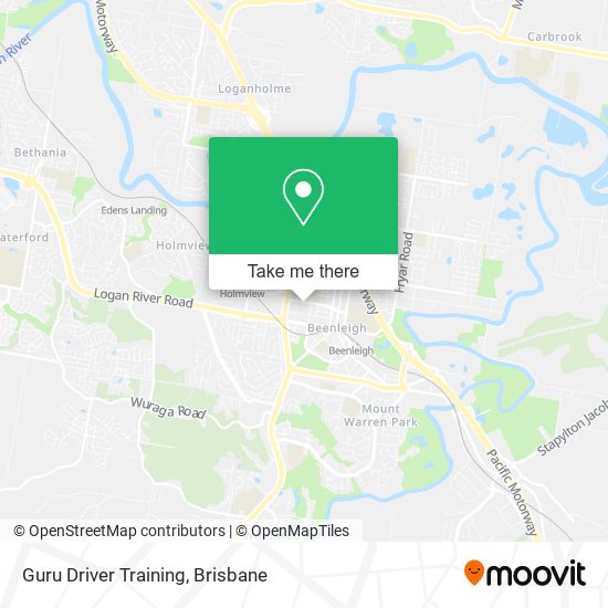 Guru Driver Training map