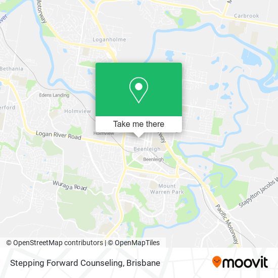 Stepping Forward Counseling map