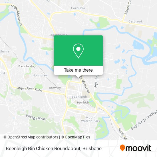 Beenleigh Bin Chicken Roundabout map