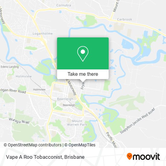 Vape A Roo Tobacconist map