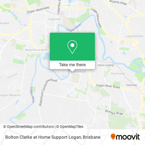 Bolton Clarke at Home Support Logan map