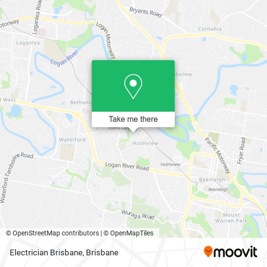 Electrician Brisbane map