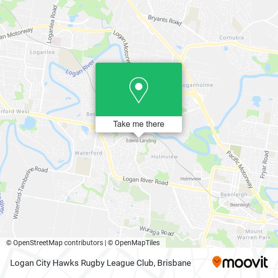 Logan City Hawks Rugby League Club map