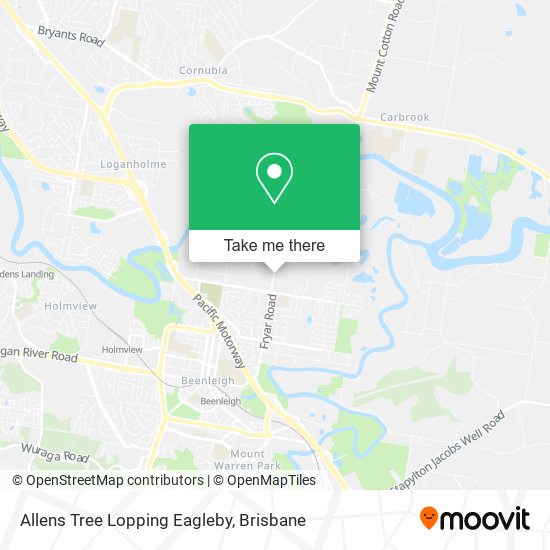 Allens Tree Lopping Eagleby map