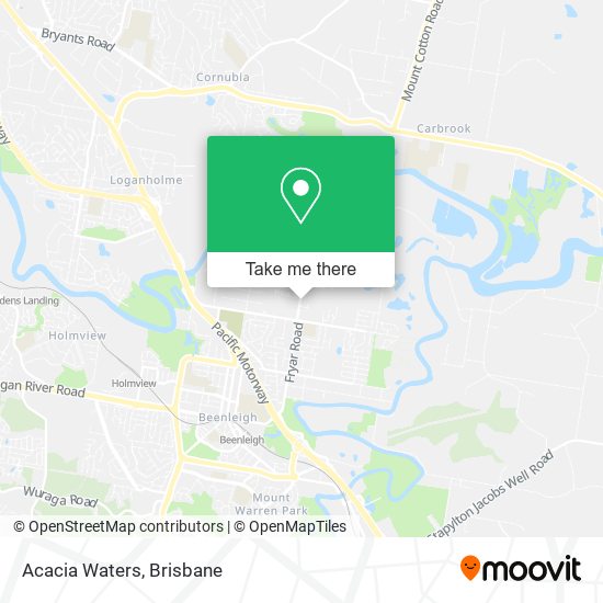Acacia Waters map