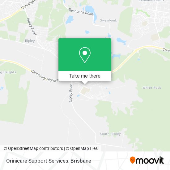 Orinicare Support Services map