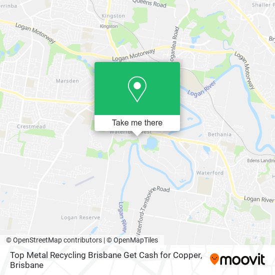 Top Metal Recycling Brisbane Get Cash for Copper map