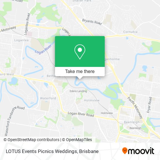 LOTUS Events Picnics Weddings map