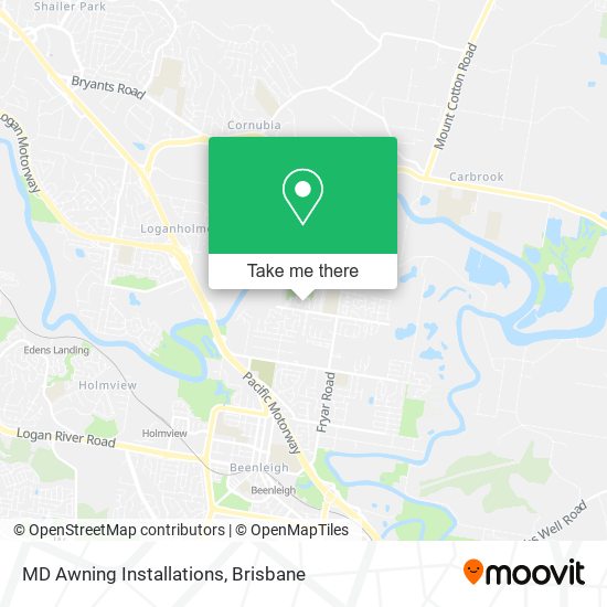 MD Awning Installations map