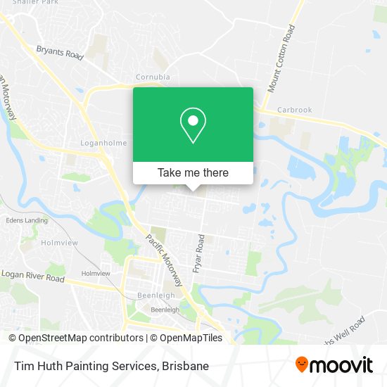 Tim Huth Painting Services map