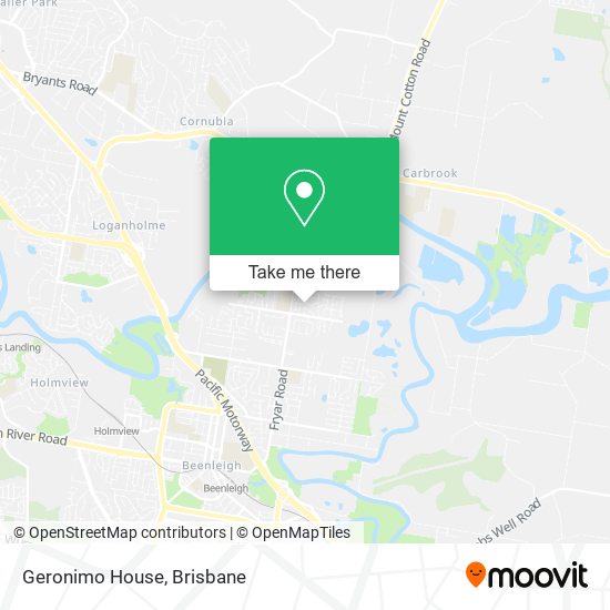 Geronimo House map