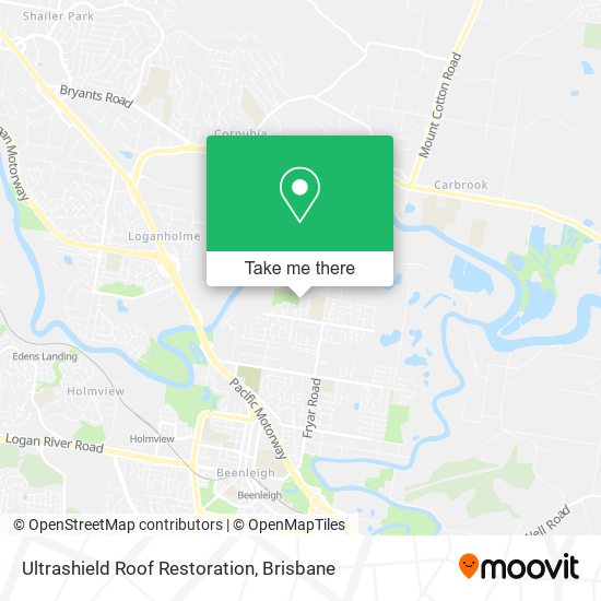 Ultrashield Roof Restoration map