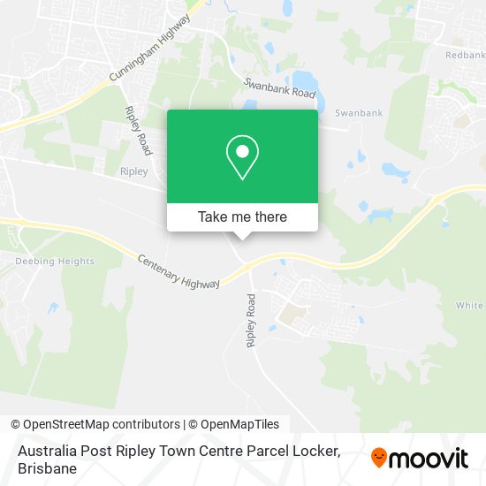 Mapa Australia Post Ripley Town Centre Parcel Locker