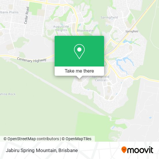 Jabiru Spring Mountain map