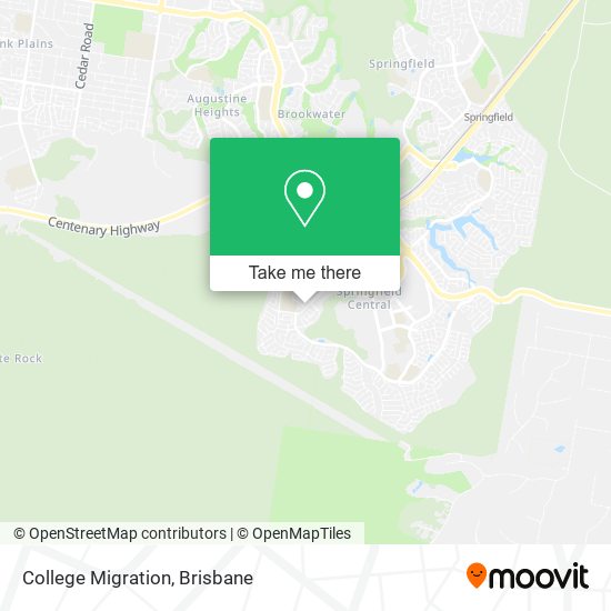 College Migration map
