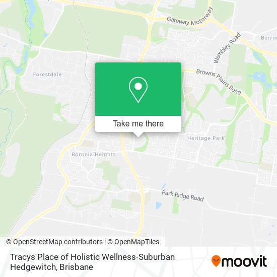 Tracys Place of Holistic Wellness-Suburban Hedgewitch map