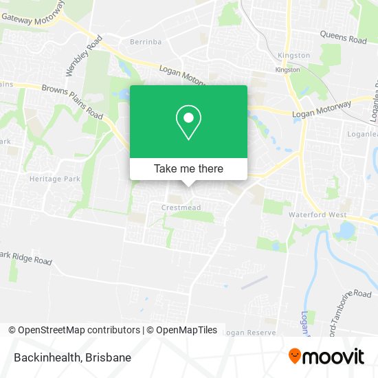 Backinhealth map