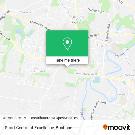 Sport Centre of Excellence map